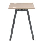 ANGLE–Office Table - 4 Feet (L) X 2 Feet (W) with Grey powder coating and Accacia shade top - Transteel