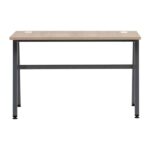 ANGLE–Office Table - 4 Feet (L) X 2 Feet (W) with Grey powder coating and Accacia shade top - Transteel