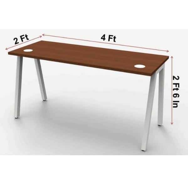 ANGLE Office Computer Table For Staff – 4x2feet – Classic Walnut ...