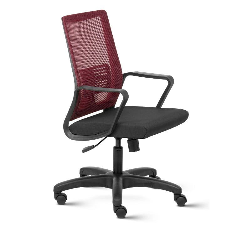 Express Mid Back Mesh Ergonomic Computer Chair with Fixed Arms