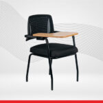 FLEXI Writer Chair - Flexible Back Chair With Cushion Seat & Writing Tablet-Transteel
