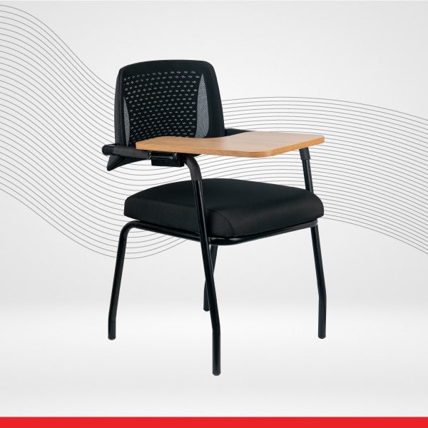 FLEXI Writer Chair - Flexible Back Chair With Cushion Seat & Writing Tablet-Transteel