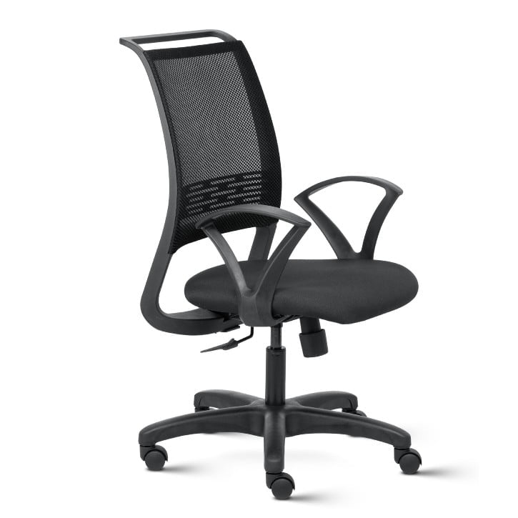 Perfect Mid Back Mesh Ergonomic Computer Chair with Fixed Arms