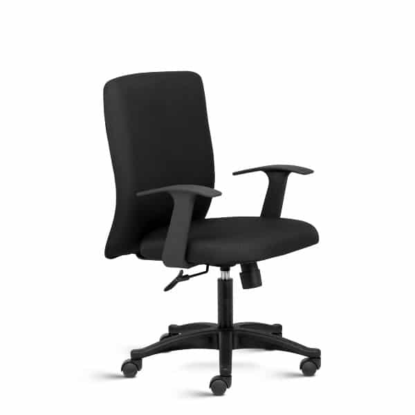 Prima Neo Basics Medium Back Upholstered Ergonomic Chair with fixed arms