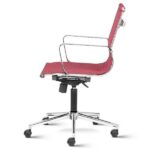 "Black" Mid Back Mesh Ergonomic Chair with Aluminium Arms