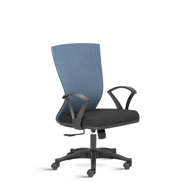 Reflex Mid Back Ergonomic Chair with Fixed Arms