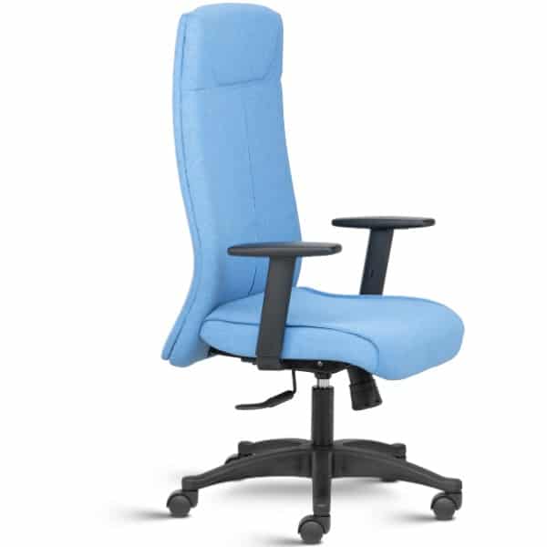Ritz High Back Fabric upholstered Ergonomic chair with Adjustable arms