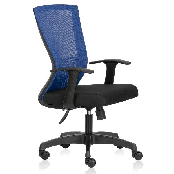 Reflex Mid Back Ergonomic Chair with Fixed Arms